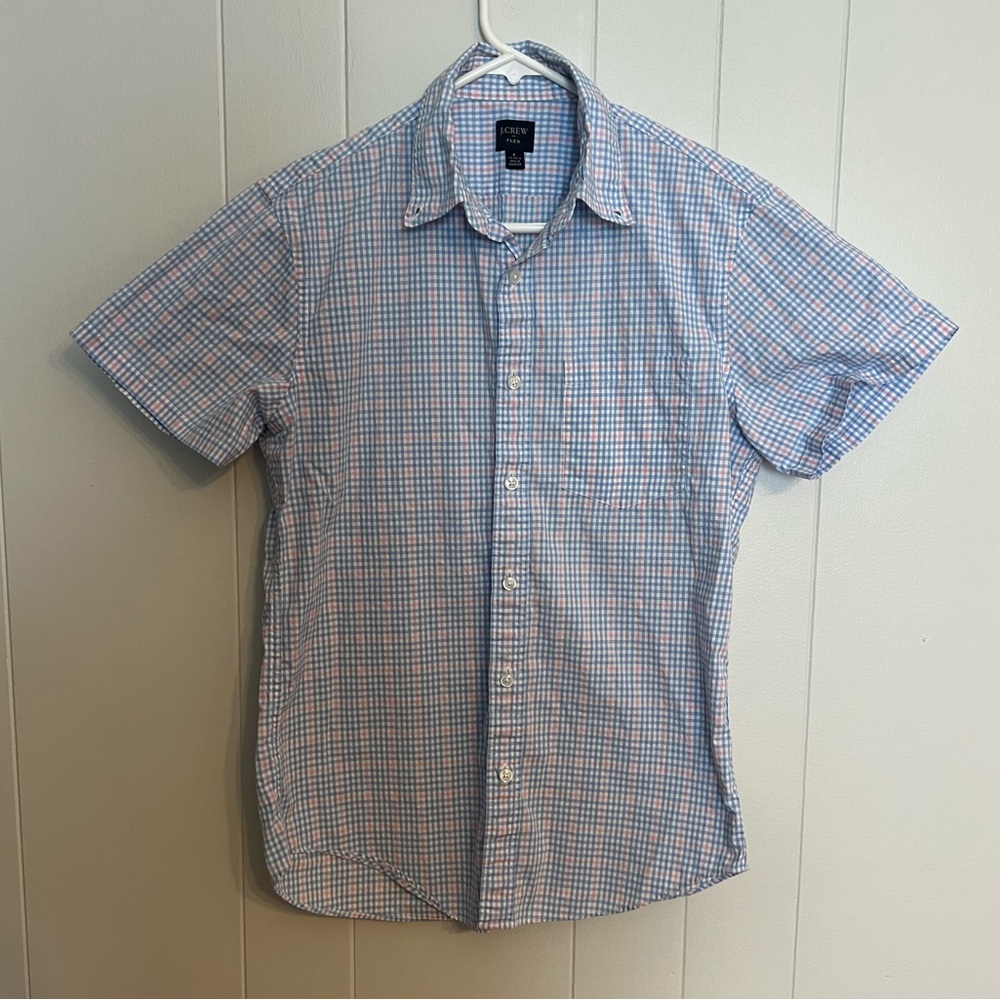 J.Crew flex short sleeve button-down size S‎